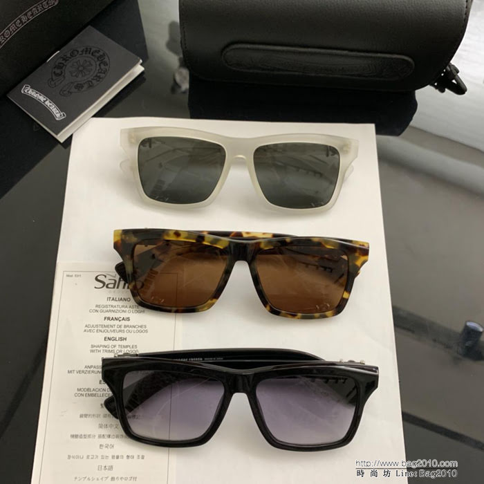 CHROME HEARTS 克羅心 男士休閒 高端品質 經典之作 時尚男款太陽鏡  lly1537